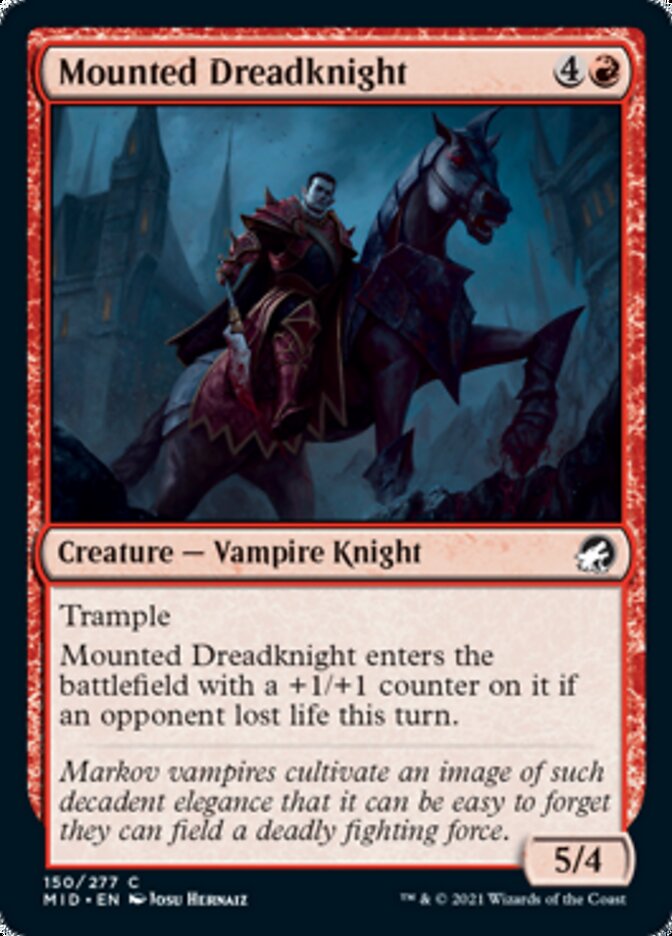 Mounted Dreadknight [Innistrad: Midnight Hunt] | Mindsight Gaming