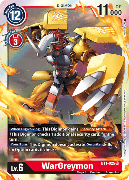 WarGreymon [BT1-025] [Release Special Booster Ver.1.0] | Mindsight Gaming