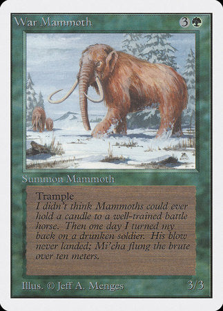 War Mammoth [Unlimited Edition] | Mindsight Gaming