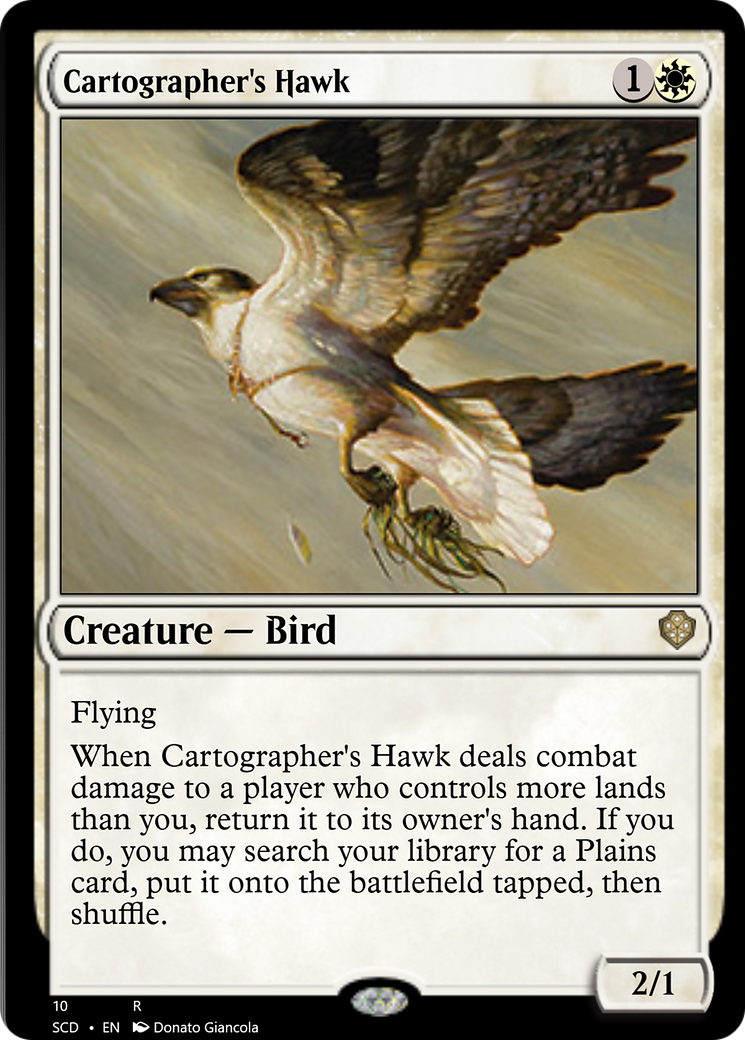 Cartographer's Hawk [Starter Commander Decks] | Mindsight Gaming