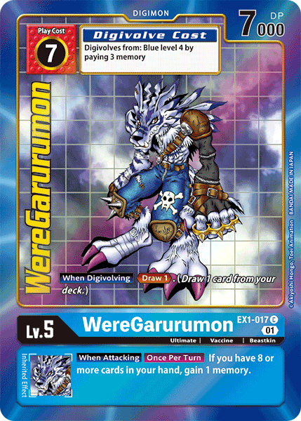 WereGarurumon [EX1-017] (Alternate Art) [Classic Collection] | Mindsight Gaming