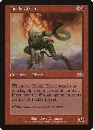 Fickle Efreet [Prophecy] | Mindsight Gaming