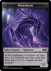 Nightmare // Food (0013) Double-Sided Token [Wilds of Eldraine Tokens] | Mindsight Gaming