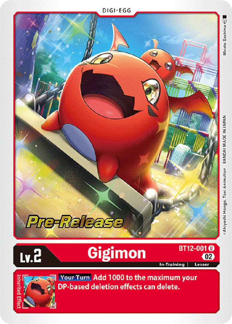 Gigimon [BT12-001] [Across Time Pre-Release Cards] | Mindsight Gaming