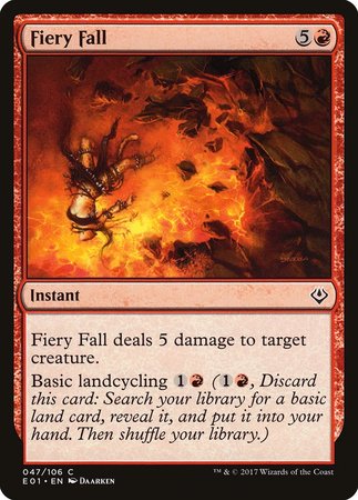 Fiery Fall [Archenemy: Nicol Bolas] | Mindsight Gaming