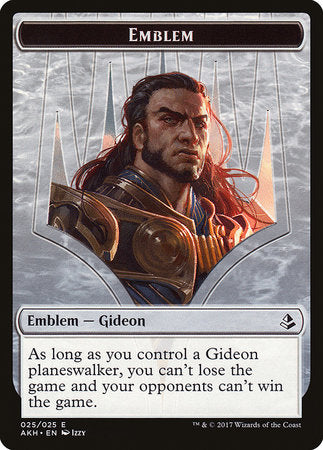 Emblem - Gideon of the Trials [Amonkhet Tokens] | Mindsight Gaming