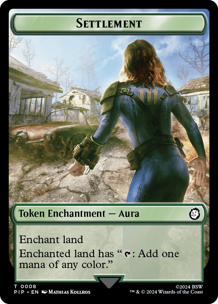 Junk // Settlement Double-Sided Token [Fallout Tokens] | Mindsight Gaming