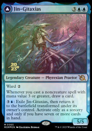 Jin-Gitaxias // The Great Synthesis [March of the Machine Prerelease Promos] | Mindsight Gaming