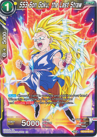 SS3 Son Goku, the Last Straw (Starter Deck - Parasitic Overlord) [SD10-02] | Mindsight Gaming