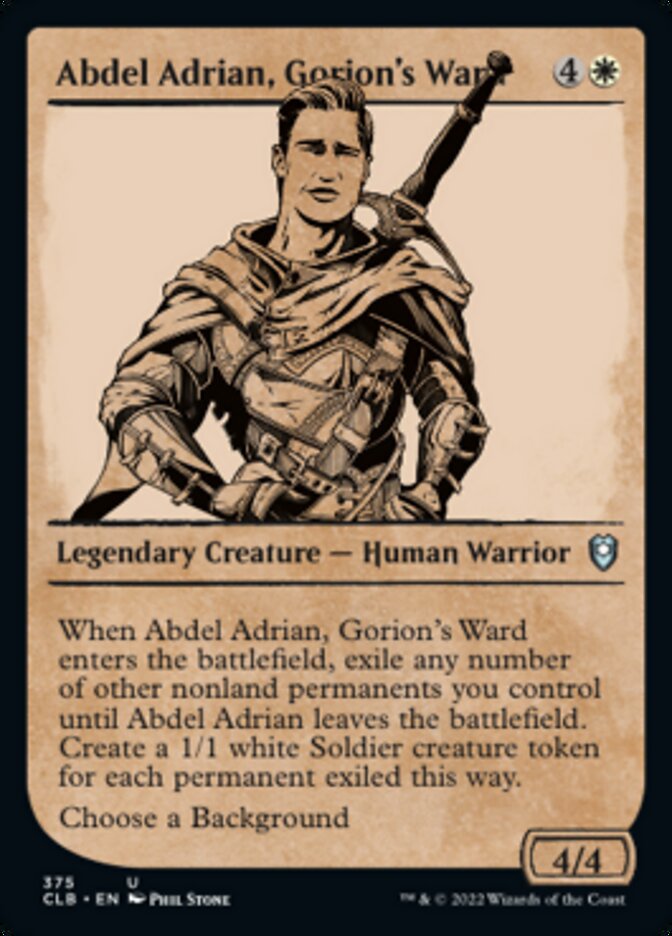 Abdel Adrian, Gorion's Ward (Showcase) [Commander Legends: Battle for Baldur's Gate] | Mindsight Gaming