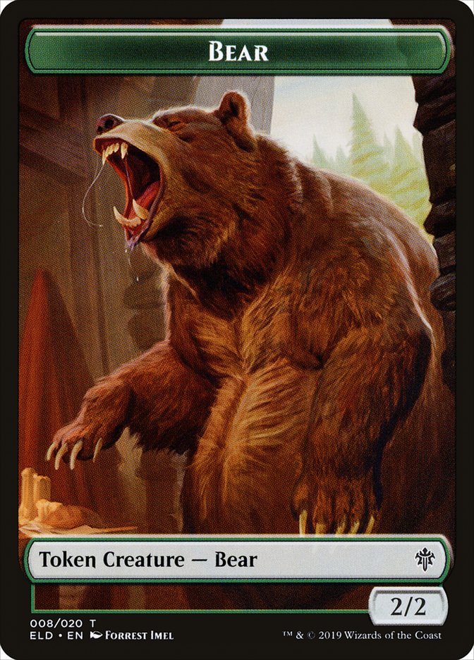 Bear [Throne of Eldraine Tokens] | Mindsight Gaming