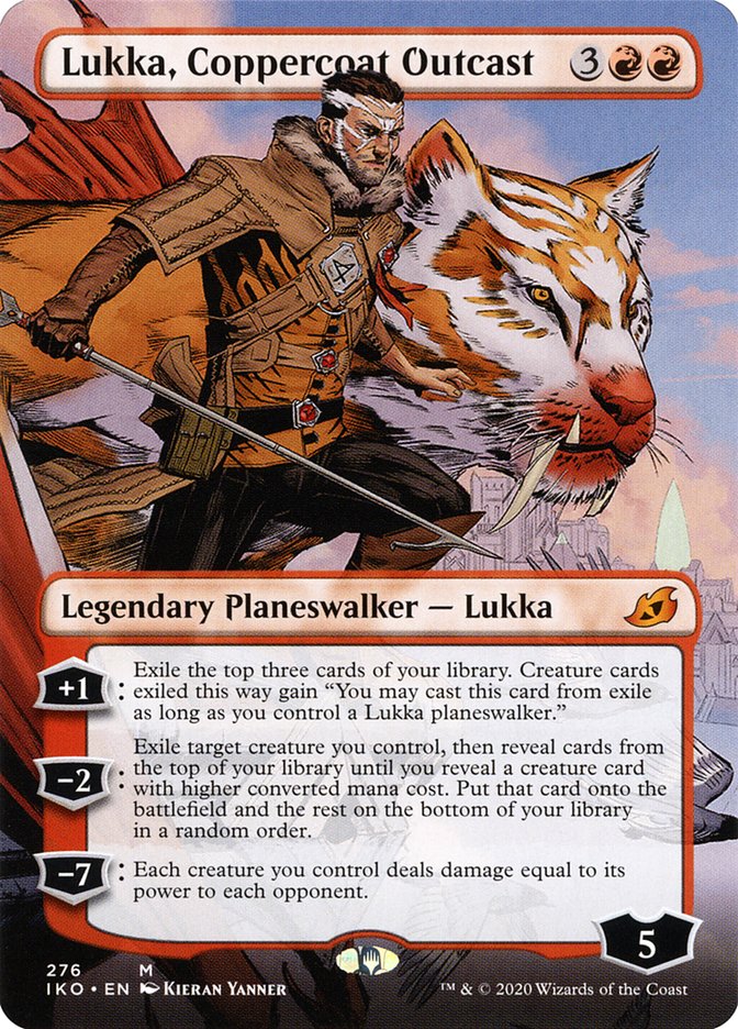 Lukka, Coppercoat Outcast (Borderless) [Ikoria: Lair of Behemoths] | Mindsight Gaming