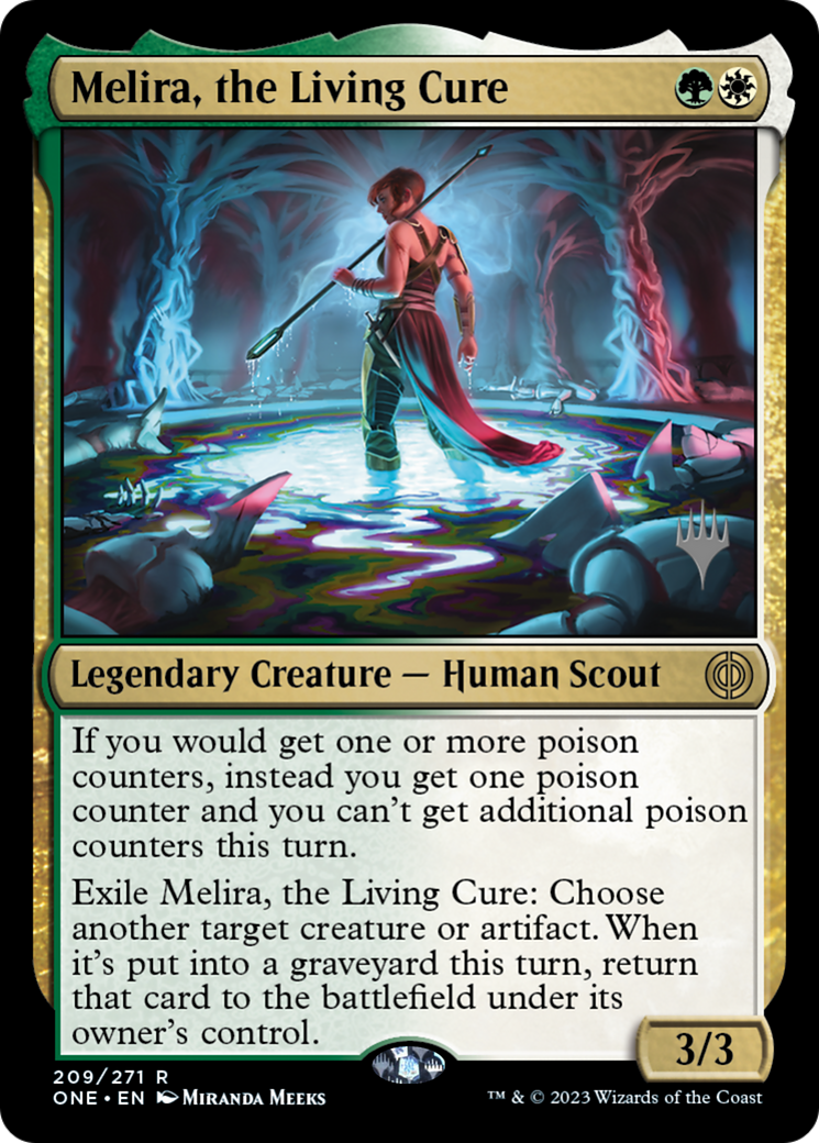 Melira, the Living Cure (Promo Pack) [Phyrexia: All Will Be One Promos] | Mindsight Gaming