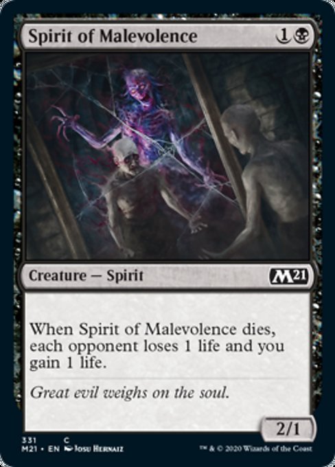 Spirit of Malevolence [Core Set 2021] | Mindsight Gaming