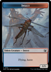 Soldier // Insect Double-Sided Token [March of the Machine Commander Tokens] | Mindsight Gaming