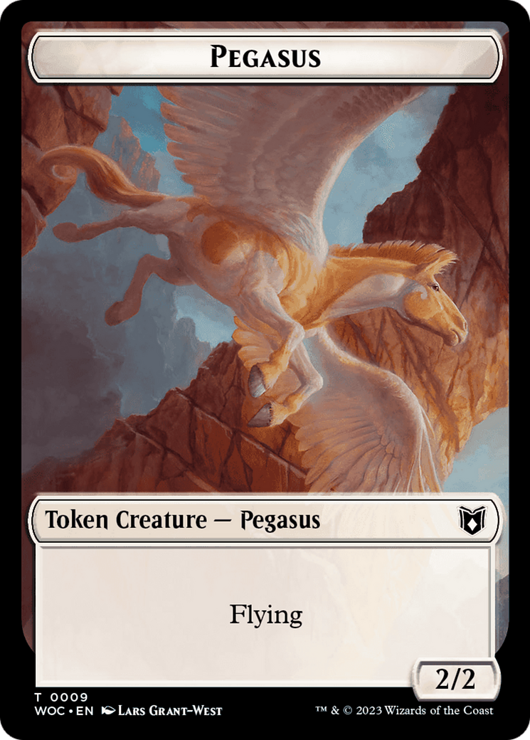 Pirate // Pegasus Double-Sided Token [Wilds of Eldraine Commander Tokens] | Mindsight Gaming