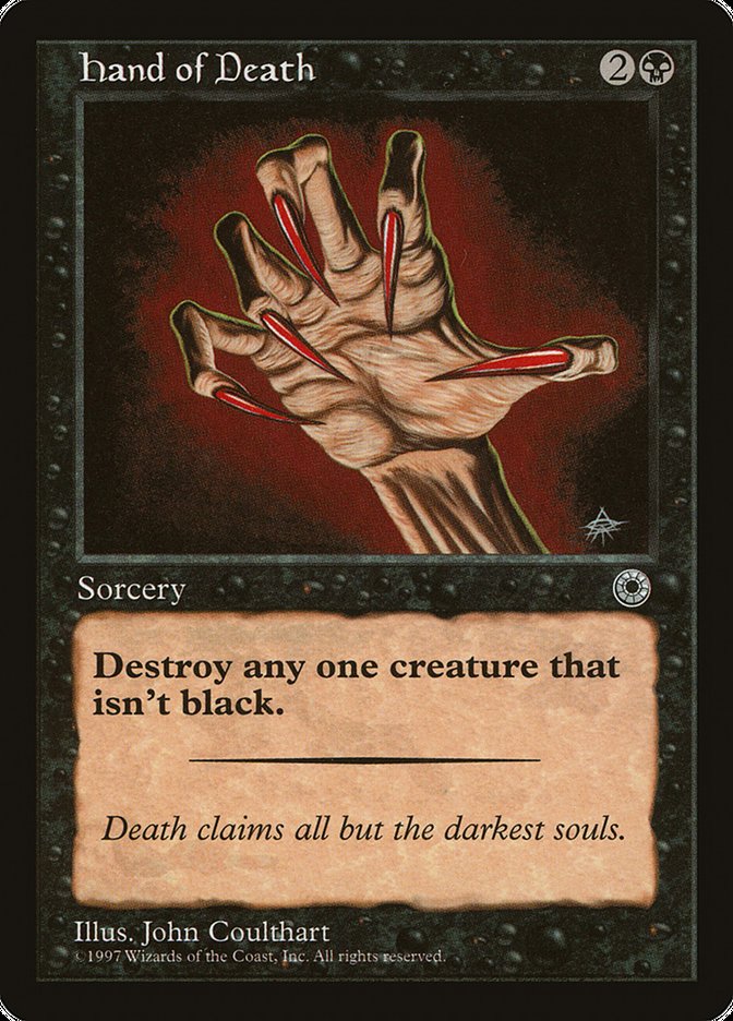 Hand of Death (Without Creature Color Explanation) [Portal] | Mindsight Gaming
