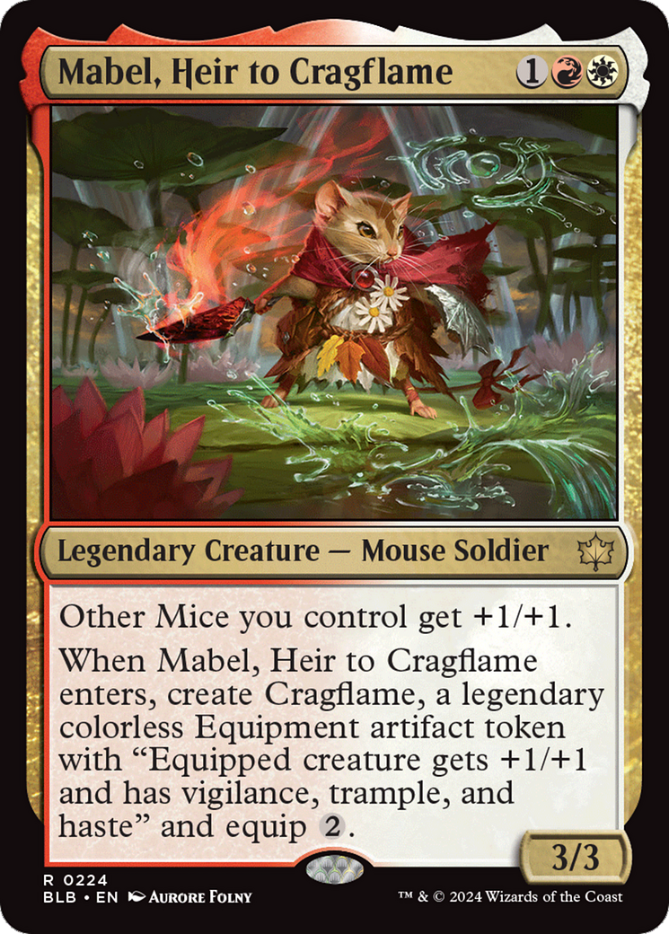 Mabel, Heir to Cragflame [Bloomburrow] | Mindsight Gaming