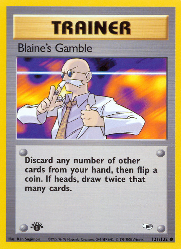 Blaine's Gamble (121/132) [Gym Heroes 1st Edition] | Mindsight Gaming