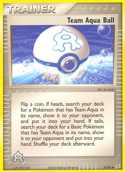 Team Aqua Ball (75/95) [EX: Team Magma vs Team Aqua] | Mindsight Gaming