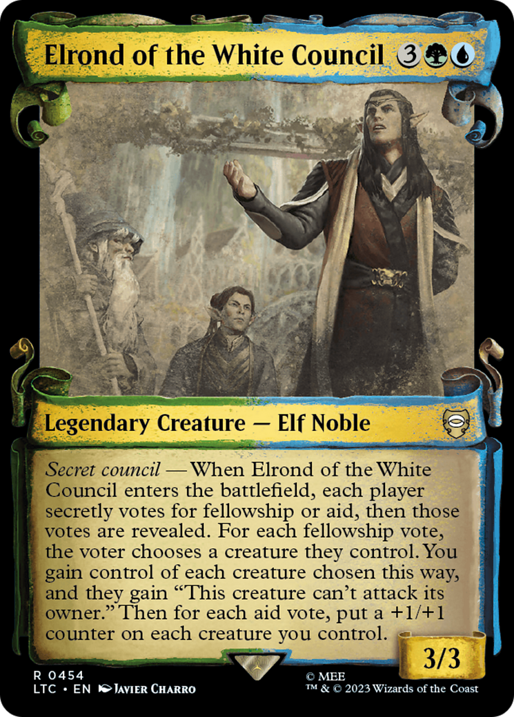 Elrond of the White Council [The Lord of the Rings: Tales of Middle-Earth Commander Showcase Scrolls] | Mindsight Gaming