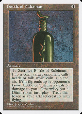 Bottle of Suleiman [Fourth Edition] | Mindsight Gaming