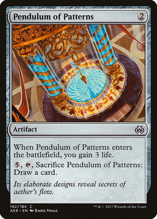 Pendulum of Patterns [Aether Revolt] | Mindsight Gaming
