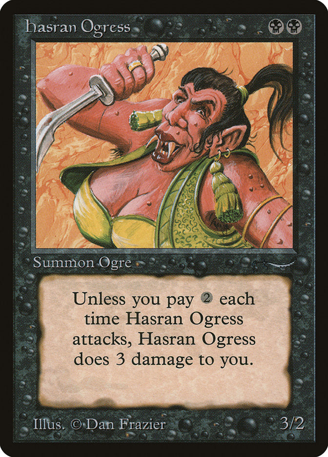 Hasran Ogress (Dark Mana Cost) [Arabian Nights] | Mindsight Gaming
