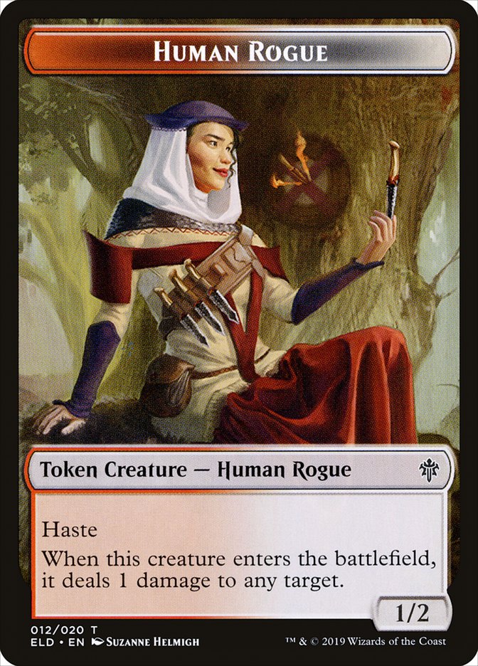 Human Rogue [Throne of Eldraine Tokens] | Mindsight Gaming
