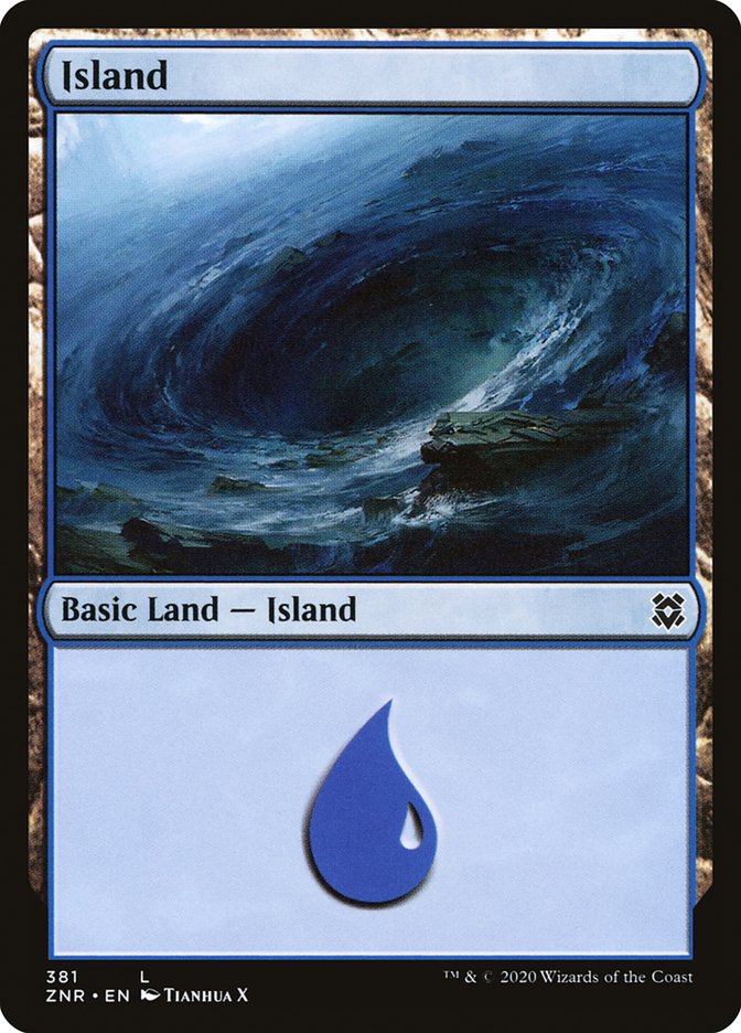 Island (381) [Zendikar Rising] | Mindsight Gaming