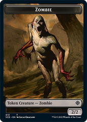Zombie // Zombie Army Double-Sided Token [Starter Commander Decks] | Mindsight Gaming