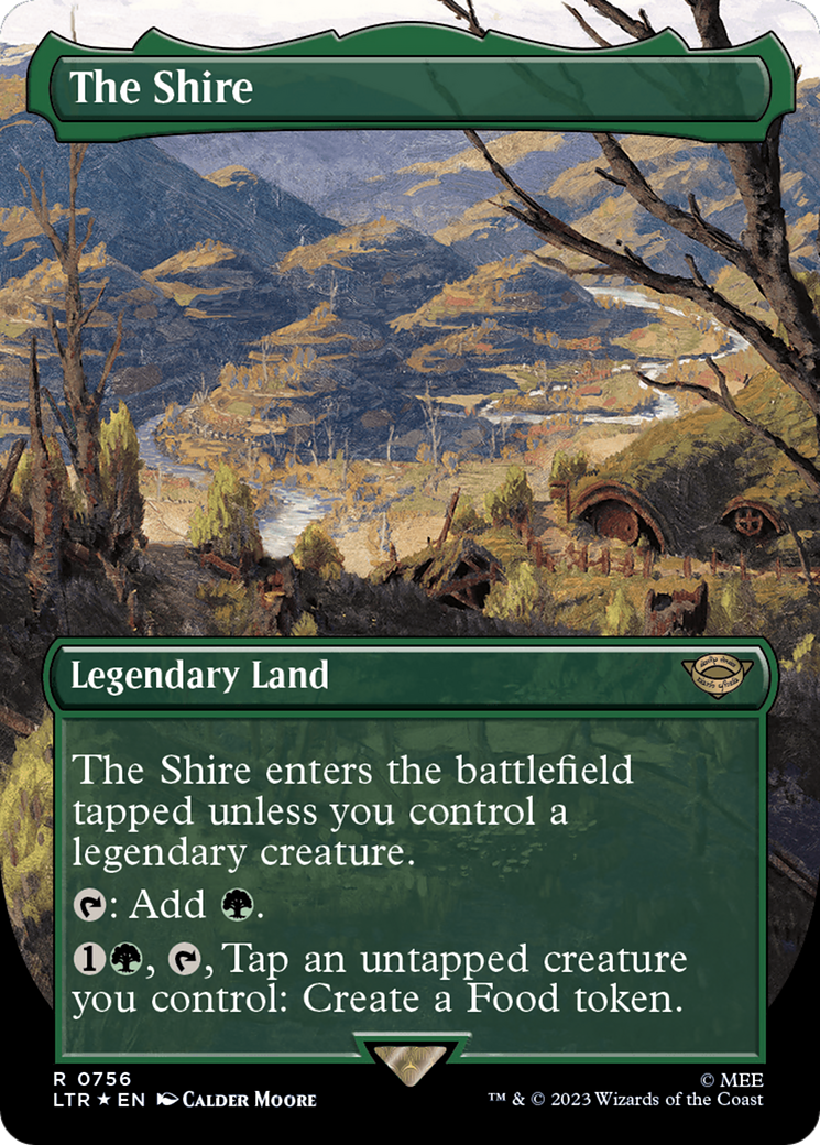The Shire (Borderless) (Surge Foil) [The Lord of the Rings: Tales of Middle-Earth] | Mindsight Gaming