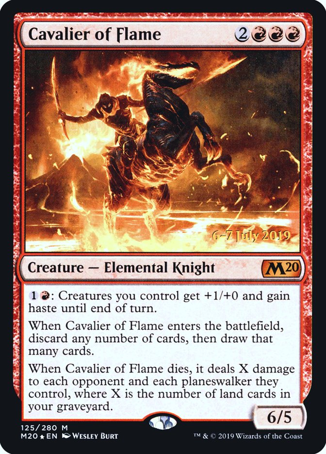 Cavalier of Flame  [Core Set 2020 Prerelease Promos] | Mindsight Gaming