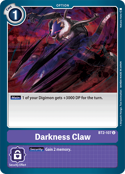 Darkness Claw [BT2-107] [Release Special Booster Ver.1.0] | Mindsight Gaming