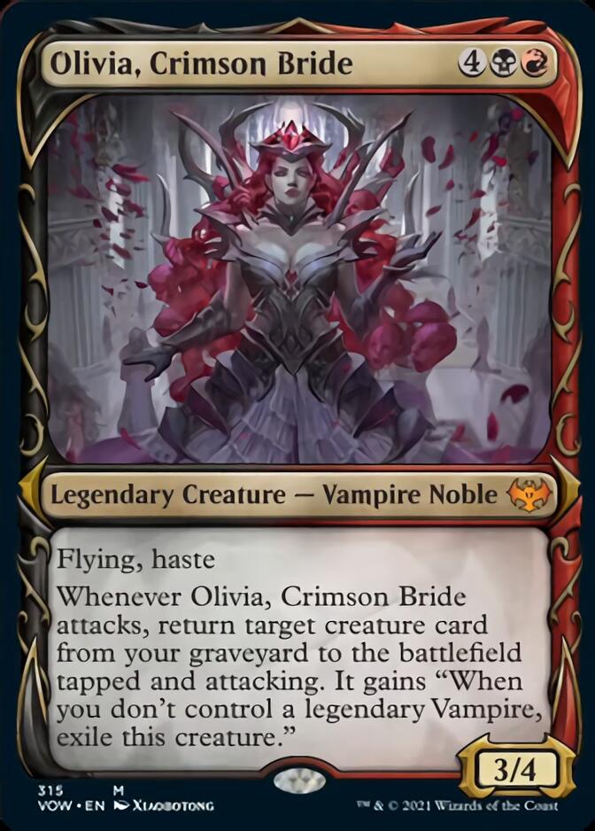 Olivia, Crimson Bride (Showcase Fang Frame) [Innistrad: Crimson Vow] | Mindsight Gaming
