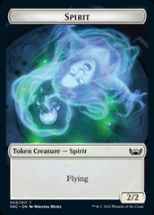 Devil // Spirit Double-sided Token [Streets of New Capenna Tokens] | Mindsight Gaming