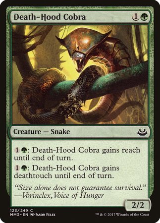 Death-Hood Cobra [Modern Masters 2017] | Mindsight Gaming