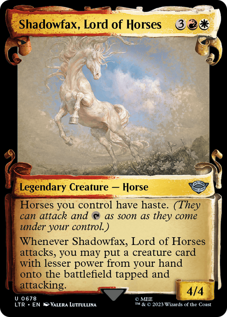 Shadowfax, Lord of Horses [The Lord of the Rings: Tales of Middle-Earth Showcase Scrolls] | Mindsight Gaming