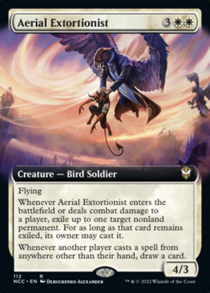 Aerial Extortionist (Extended Art) [Streets of New Capenna Commander] | Mindsight Gaming