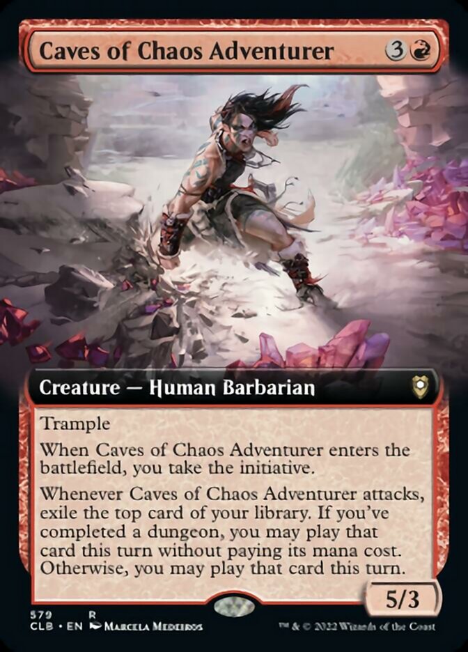 Caves of Chaos Adventurer (Extended Art) [Commander Legends: Battle for Baldur's Gate] | Mindsight Gaming