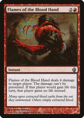 Flames of the Blood Hand [Premium Deck Series: Fire and Lightning] | Mindsight Gaming