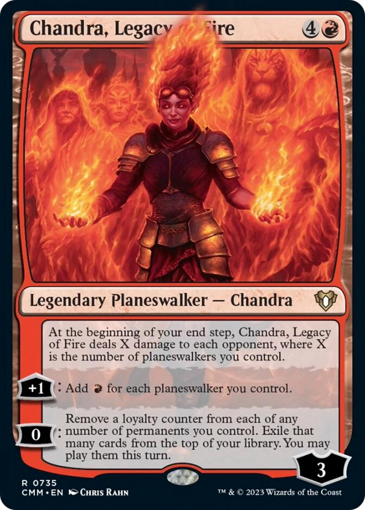 Chandra, Legacy of Fire [Commander Masters] | Mindsight Gaming