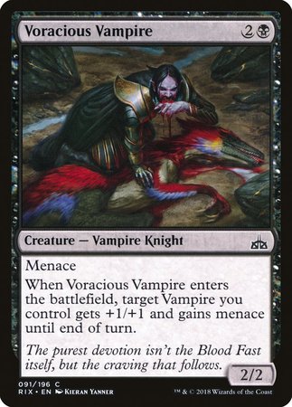 Voracious Vampire [Rivals of Ixalan] | Mindsight Gaming