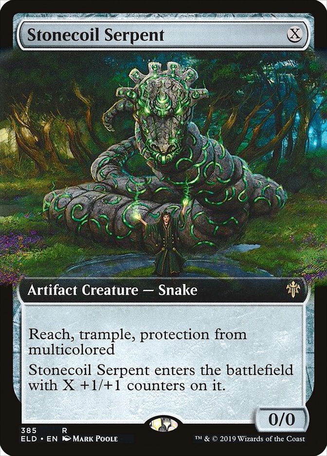 Stonecoil Serpent (Extended Art) [Throne of Eldraine] | Mindsight Gaming