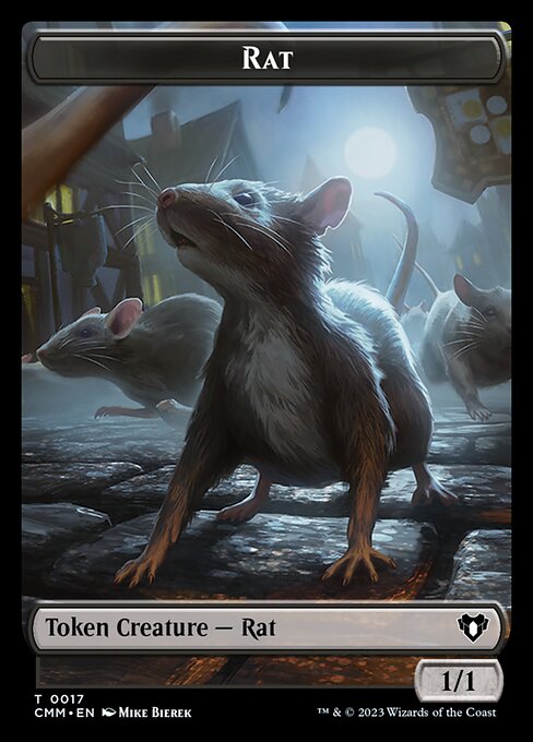 City's Blessing // Rat Double-Sided Token [Commander Masters Tokens] | Mindsight Gaming