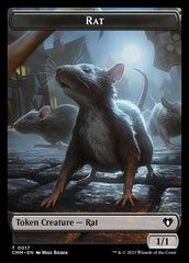 City's Blessing // Rat Double-Sided Token [Commander Masters Tokens] | Mindsight Gaming