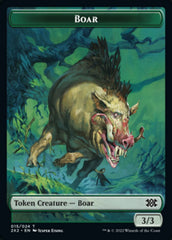 Boar // Spirit (008) Double-sided Token [Double Masters 2022 Tokens] | Mindsight Gaming