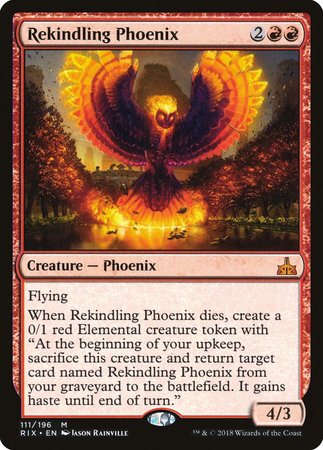 Rekindling Phoenix [Rivals of Ixalan] | Mindsight Gaming