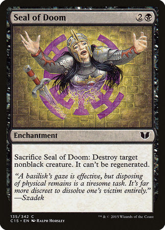 Seal of Doom [Commander 2015] | Mindsight Gaming