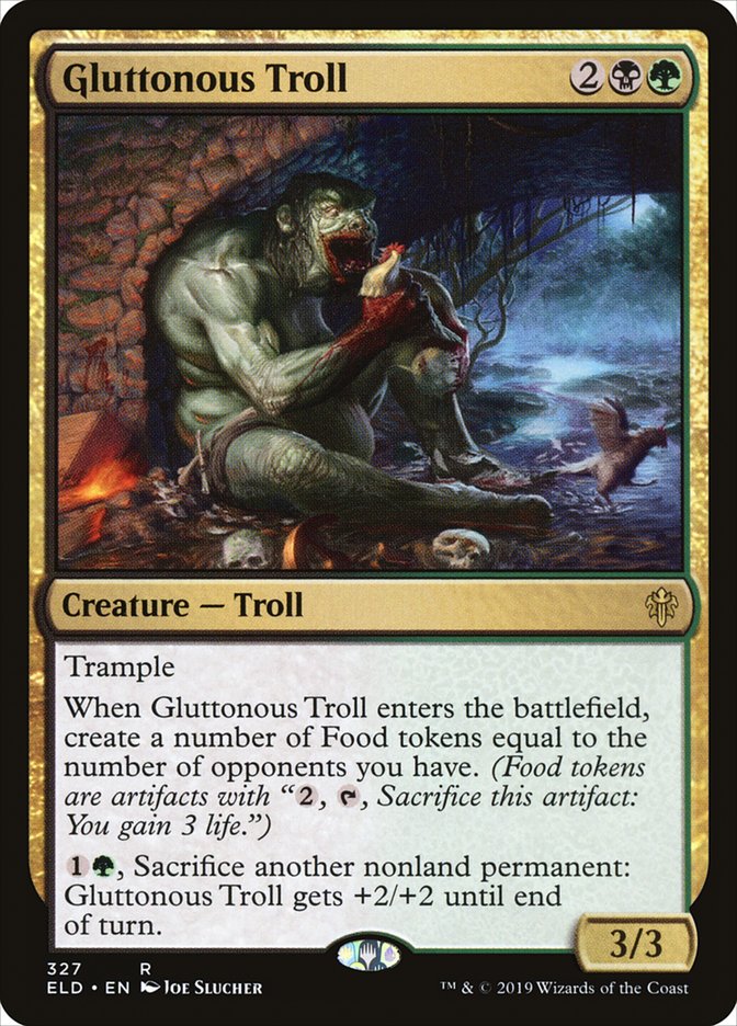 Gluttonous Troll [Throne of Eldraine] | Mindsight Gaming